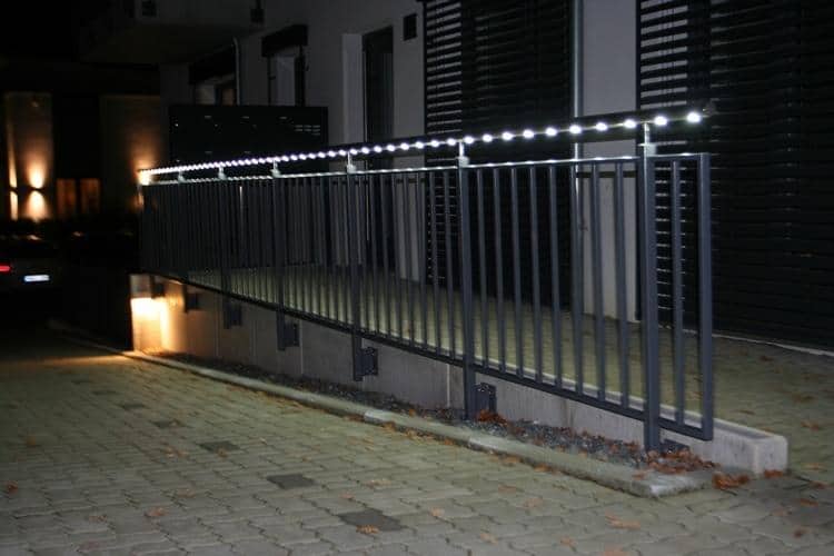 led illuminated balustrade by the house in high wycombe